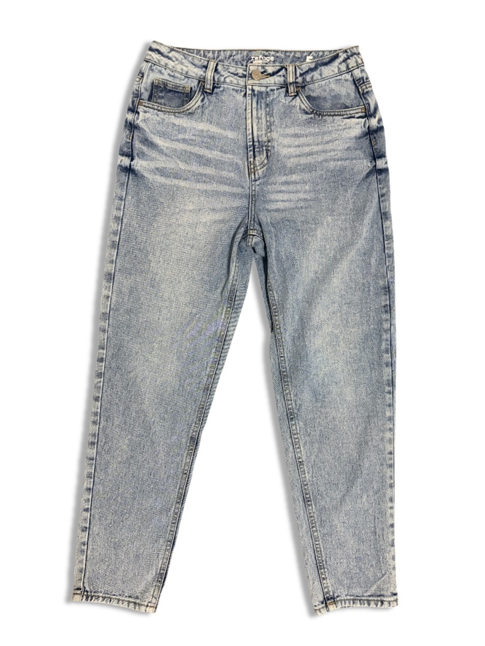 Refuge Vintage Rise light Wash Mom Jeans